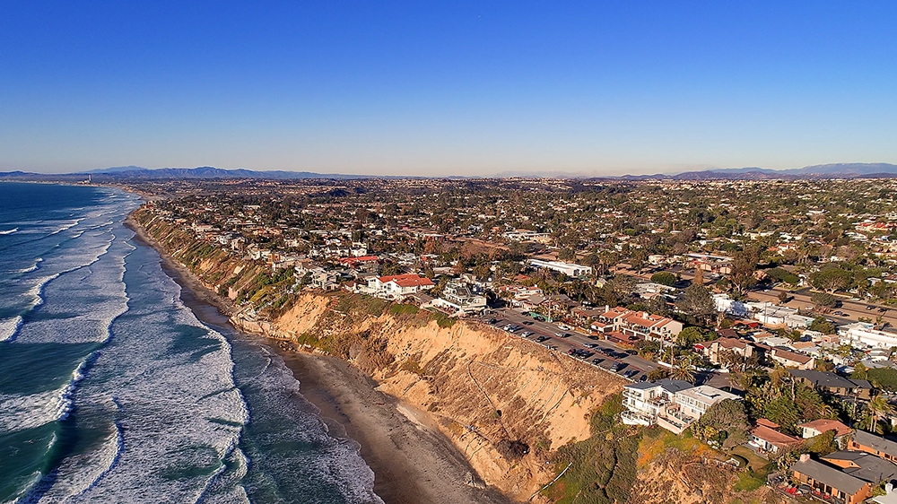 Encinitas California cityscape