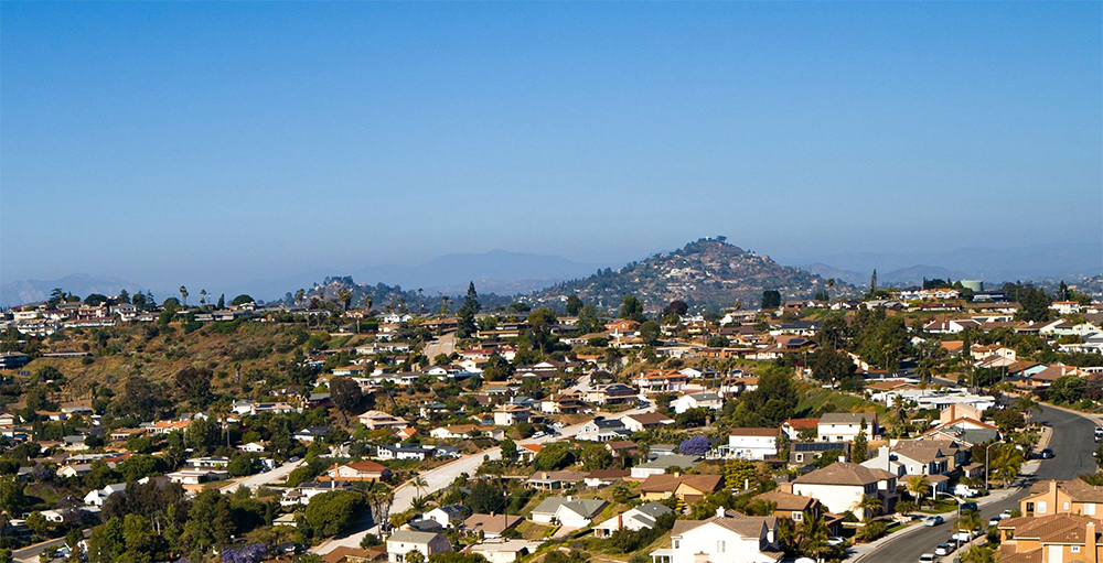 La Mesa California cityscape